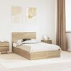 vidaXL Lit de Rangement Ch&ecirc;ne Sonoma 120 x 190 cm Bois d'ing&eacute;nierie