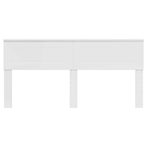 vidaXL T&ecirc;te de lit Blanc Brillant 200 cm Bois d'ing&eacute;nierie