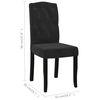 vidaXL Chaises &agrave; manger lot de 4 Noir Velours