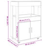 vidaXL Chariot de bar blanc 60x39,5x89 cm bois d'ing&eacute;nierie