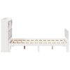 vidaXL Lit biblioth&egrave;que sans matelas blanc 160x200 cm bois pin massif