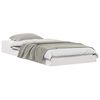 vidaXL Cadre de lit Blanc 75 x 190 cm Pin massif
