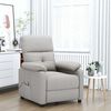 vidaXL Fauteuil de massage Taupe Tissu