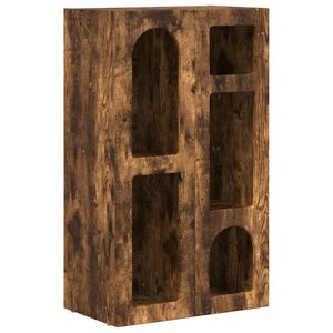 vidaXL Buffet Ch&ecirc;ne fum&eacute; 59 x 35 x 100,5 cm Bois d'ing&eacute;nierie