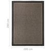 vidaXL Tapis à tissage plat d'extérieur 200x280 cm Marron foncé