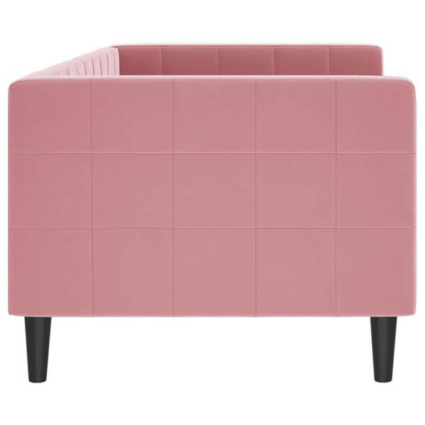 vidaXL Lit de repos sans matelas rose 80x200 cm velours