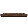 vidaXL Cadre de lit sans matelas ch&ecirc;ne marron 120x190 cm