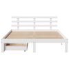 vidaXL Cadre de lit avec tiroirs sans matelas blanc 140x200 cm