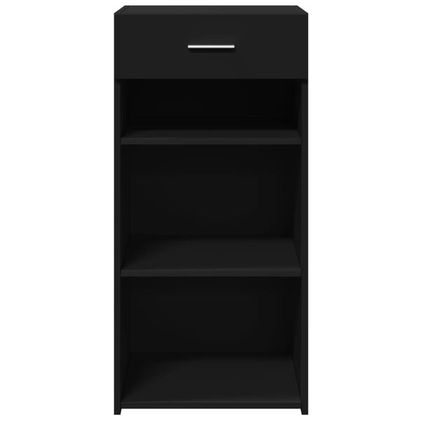 vidaXL Buffet noir 45x42,5x93 cm bois d'ing&eacute;nierie