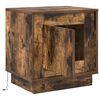 vidaXL Cabinet de chevet Ch&ecirc;ne fum&eacute; 44 x 34,5 x 45 cm