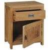 vidaXL Table de chevet teck massif 40x30x50 cm