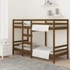 vidaXL Lit superpos&eacute; Marron miel 90x190 cm Bois de pin massif