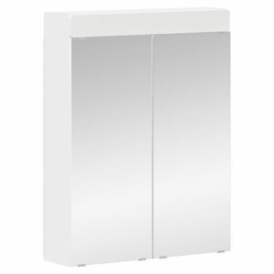 vidaXL Amoire de salle de bain avec miroir avec &eacute;tag&egrave;re TULUM Blanc