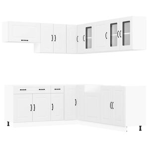 vidaXL Ensemble d'armoires de cuisine 11 pcs Kalmar bois d'ing&eacute;nierie