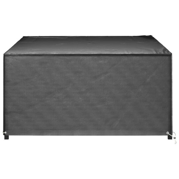 vidaXL Housses de salon de jardin 2 pcs 12 &oelig;illets rectangulaire