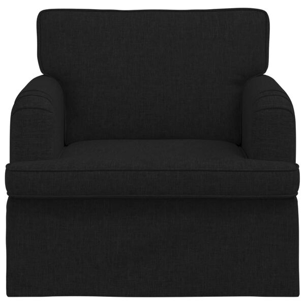 vidaXL Canap&eacute; 60cm Noir M&eacute;tал