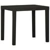 vidaXL Table de jardin Anthracite 79x65x72 cm Plastique