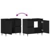 vidaXL Cabinet de salle de bain avec tiroir Ch&ecirc;ne noir 65 x 33 x 60 cm