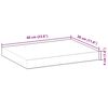 vidaXL Dessus de table 60x30x4 cm rectangulaire bois massif d'acacia