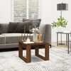 vidaXL Table d'appoint Ch&ecirc;ne marron 50x50x35 cm Bois d'ing&eacute;nierie