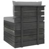 vidaXL Salon palette de jardin 2 pcs avec coussins Bois de pin massif