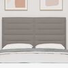 vidaXL T&ecirc;te de lit LED avec bandes LED Taupe 144 cm tissu