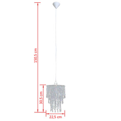 vidaXL Lustre suspendu 22,5 x 30,5 cm