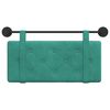 vidaXL T&ecirc;te de lit suspendue Turquoise 90 x 55 x 5 cm Velours
