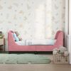 vidaXL Cadre de lit pour tout-petit avec t&ecirc;te de lit Rose 70 x 140 cm