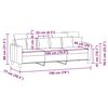 vidaXL Canap&eacute; &agrave; 3 places Gris clair 180 cm Tissu