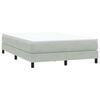 vidaXL Sommier à lattes de lit et matelas gris clair 160x210cm velours