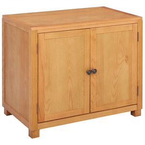 vidaXL Armoire avec porte Marron 78 x 50 x 70 cm Bois de ch&ecirc;ne massif