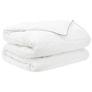vidaXL Couette d'&eacute;t&eacute; 200 x 200 cm &Eacute;t&eacute; 150 gsm Fibre de bambou Blanc