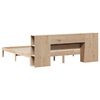 vidaXL Lit biblioth&egrave;que sans matelas 180x200 cm bois massif de pin
