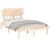 vidaXL Cadre de lit sans matelas 120x190 cm bois massif