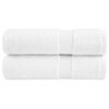 vidaXL Essuie-mains de qualit&eacute; sup&eacute;rieure SOLUND 2 pcs blanc 600 g/m&sup2;