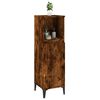 vidaXL Armoire de bain chêne fumé 30x30x100 cm bois d'ingénierie