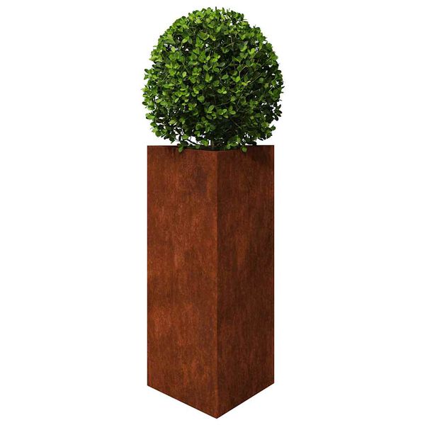 vidaXL Jardini&egrave;res 2 pcs triangulaire acier r&eacute;sistant aux intemp&eacute;ries