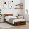vidaXL Cadre de lit Bois Ancien 90 x 190 cm Bois d'ing&eacute;nierie