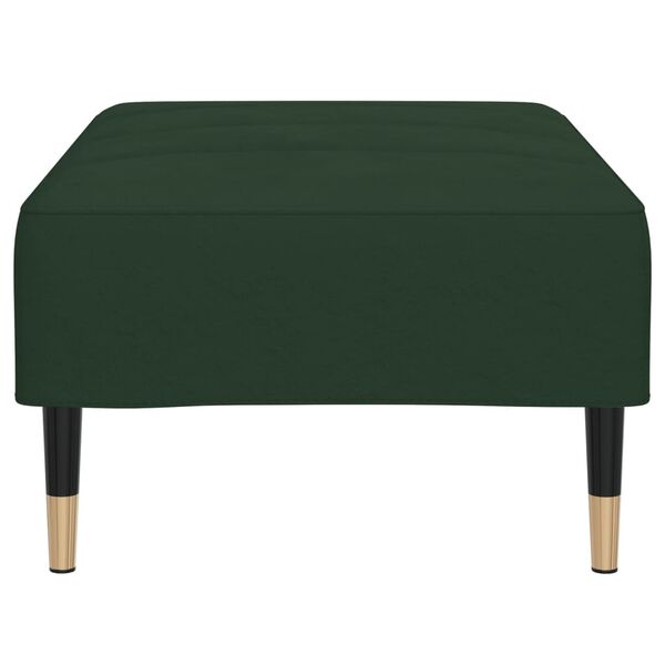 vidaXL Repose-pied Vert fonc&eacute; 78x56x32 cm Velours