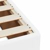 vidaXL Sommier &agrave; lattes de lit avec matelas blanc 120x190cm similicuir