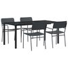 vidaXL Ensemble de meubles d'ext&eacute;rieur 5 pc Anthracite Acier