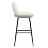 vidaXL Tabourets de bar lot de 2 cr&egrave;me velours
