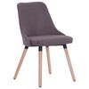 vidaXL Chaises &agrave; manger lot de 2 taupe tissu