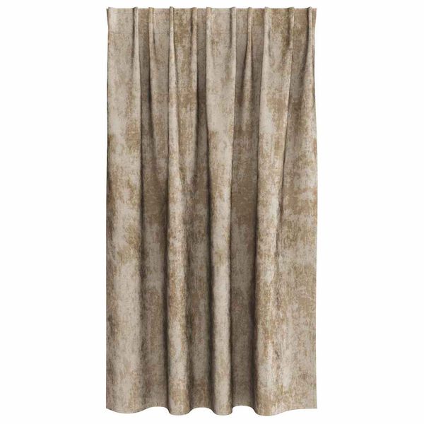vidaXL Rideaux en velours 2 pcs Champagne 140 x 140 cm Velours