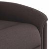 vidaXL Fauteuil inclinable &eacute;lectrique Marron fonc&eacute; Tissu