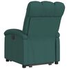vidaXL Fauteuil inclinable vert foncé tissu