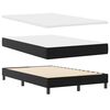 vidaXL Lit &agrave; ressorts avec matelas Noir 120 x 200 cm Simili cuir