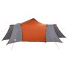 vidaXL Tente Tipi avec toit Gris et orange 492 x 492 x 275 cm tissu