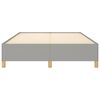 vidaXL Cadre de lit sans matelas gris clair 140x200 cm tissu